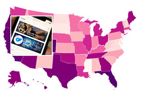 Map Shows States with the Most OnlyFans Creators